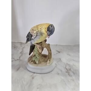 Vintage Lefton Gold finch Figure MCM Ceramic Collectible